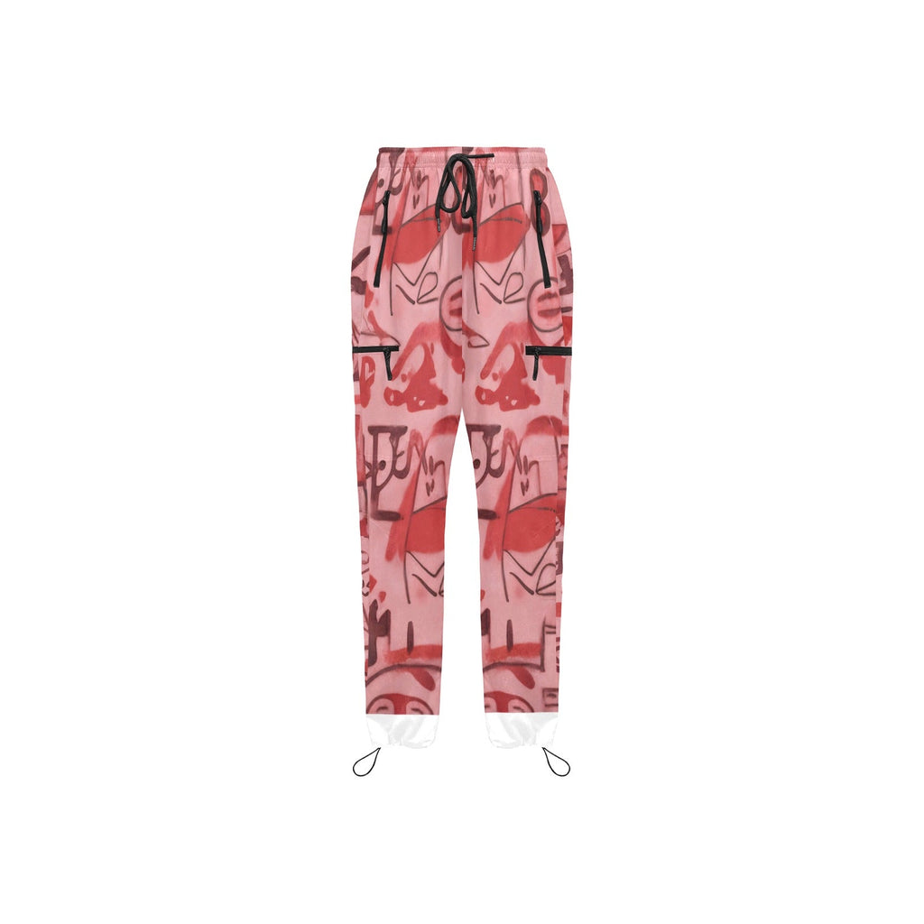 Pink Graffiti Scribbles Women's Quick Dry Sweatpants — Designs By Kiekie Signature Collection