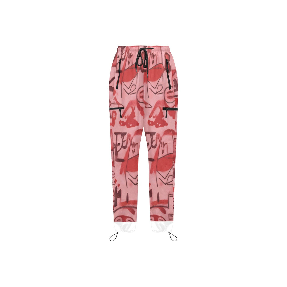 Pink Graffiti Scribbles Women's Quick Dry Sweatpants — Designs By Kiekie Signature Collection