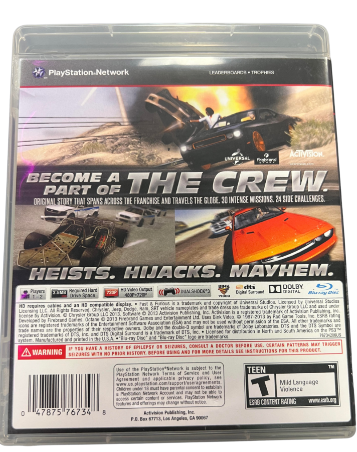 Fast and the Furious: Showdown – PlayStation 3 (PS3)