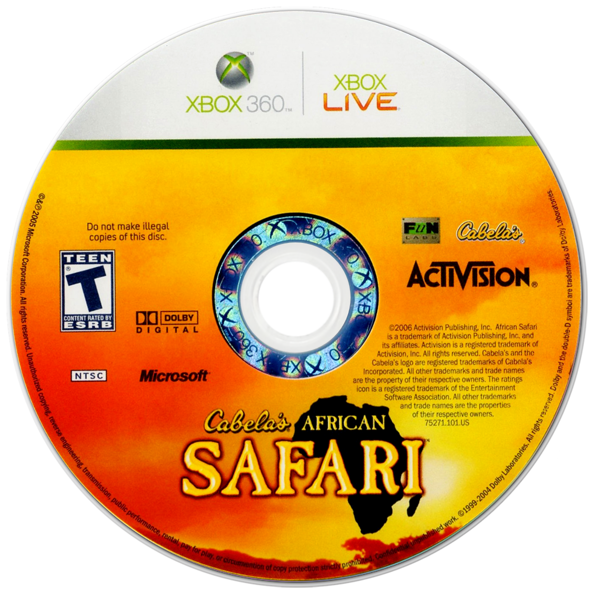 Cabela's African Safari – Xbox 360 (X360)
