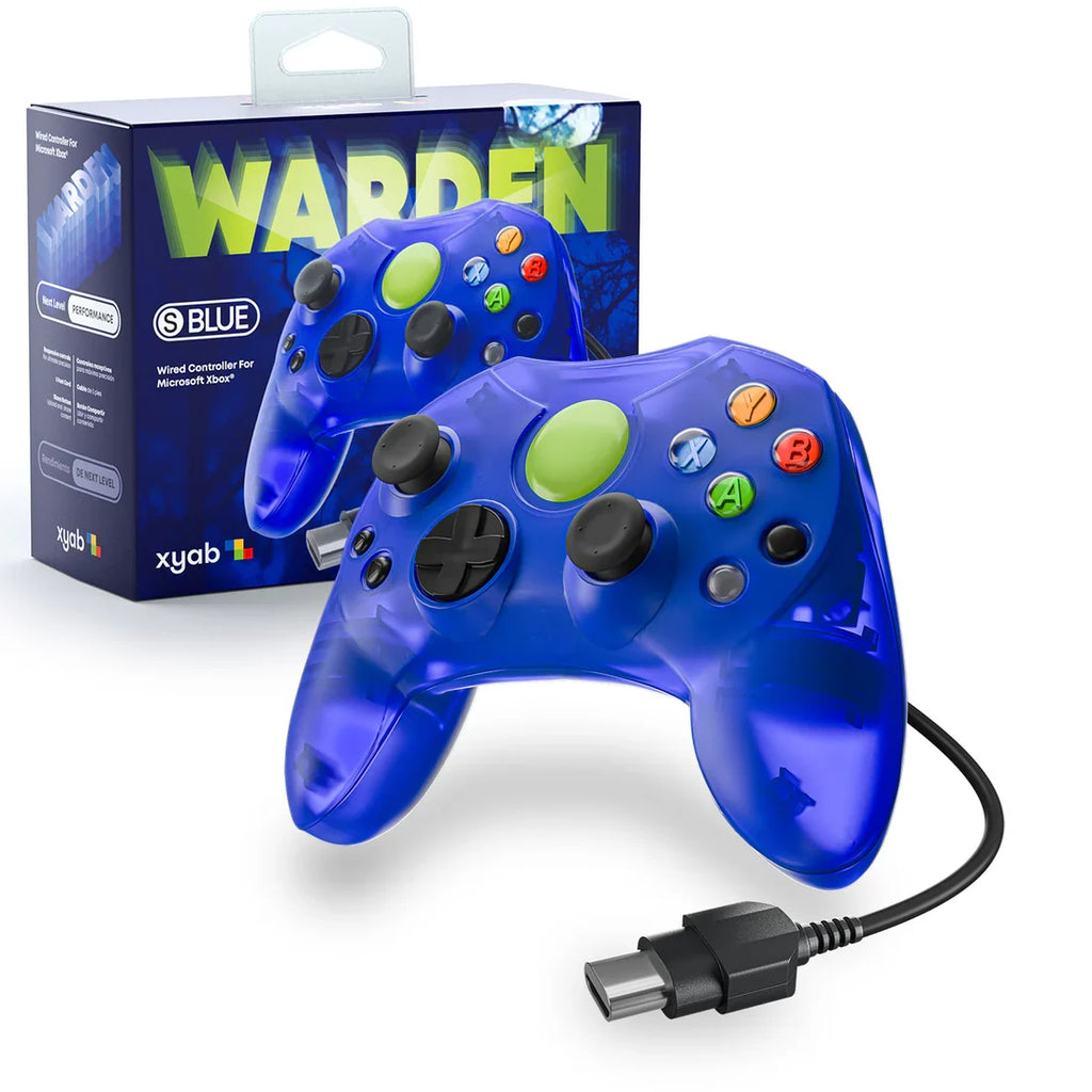 WARDEN Wired Controller for Original XBOX [Blue]