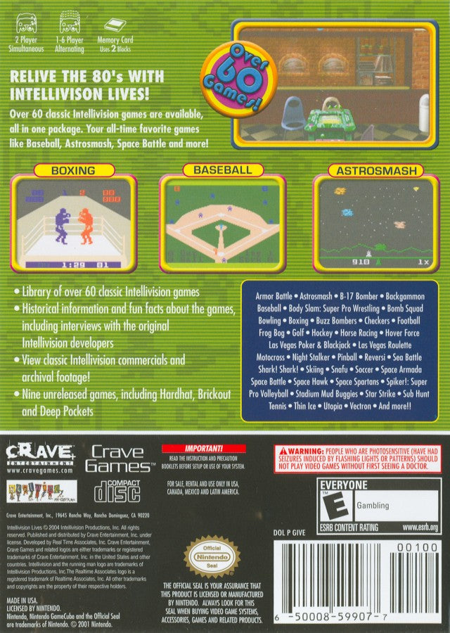 Intellivision Lives! – GameCube (GC)