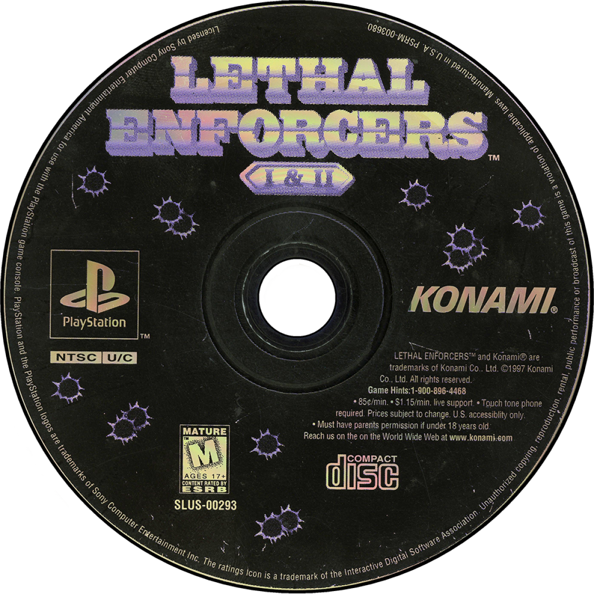 Lethal Enforcers I & II– PlayStation 1 (PS1)