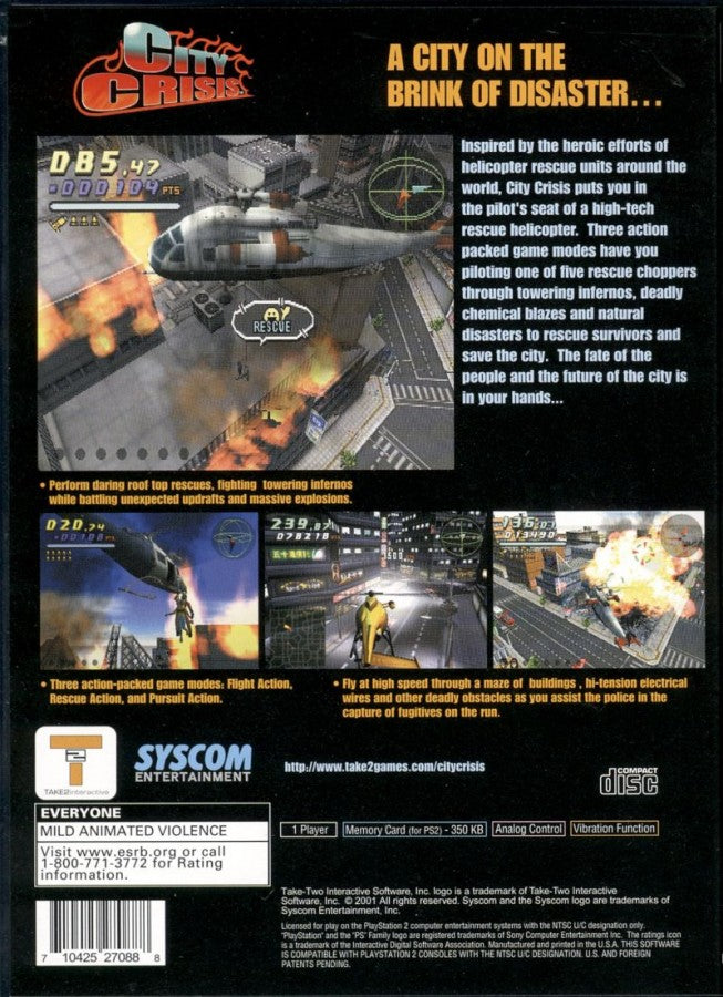 City Crisis – PlayStation 2 (PS2)