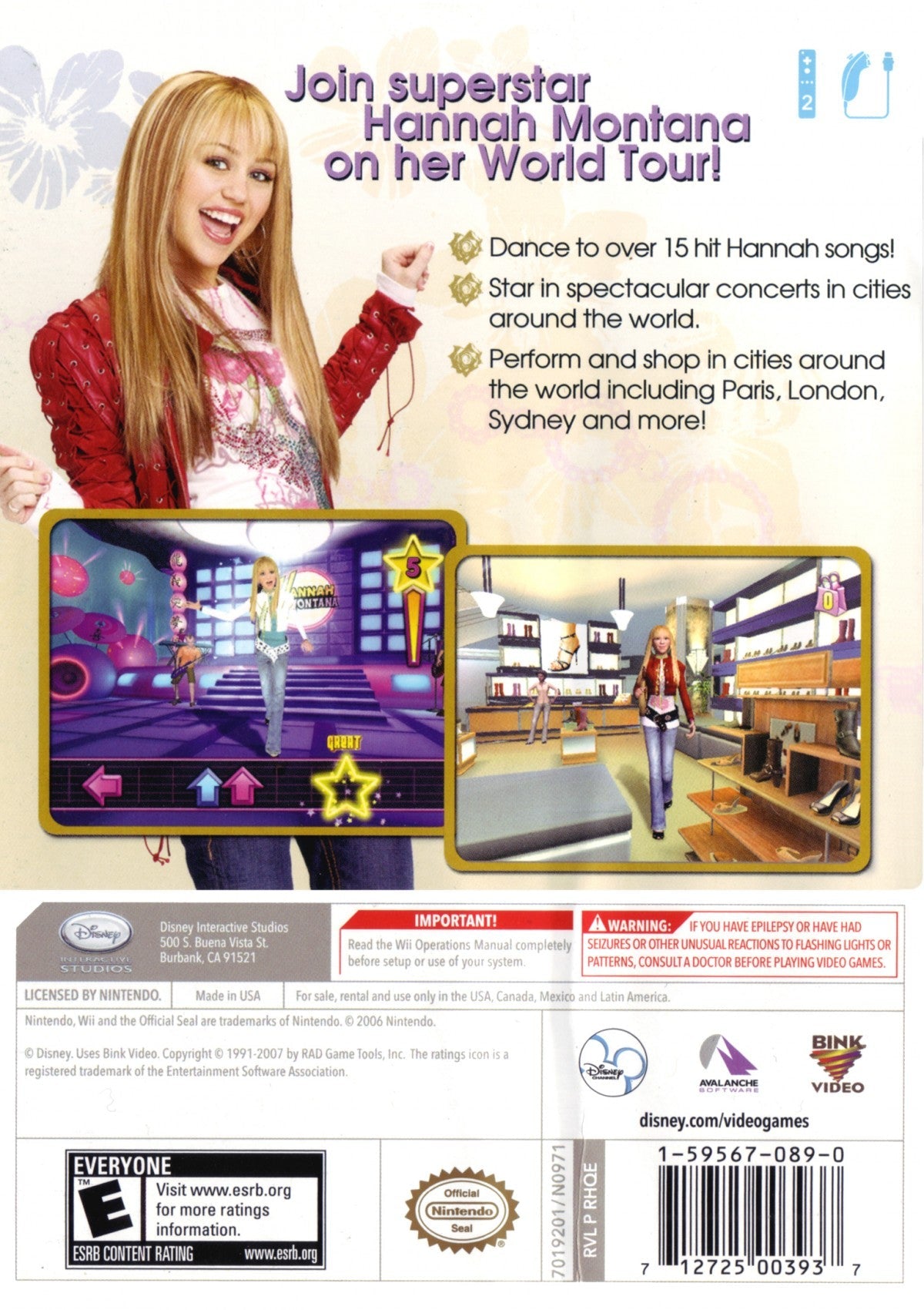 Hannah Montana: Spotlight World Tour – Nintendo Wii (Wii)