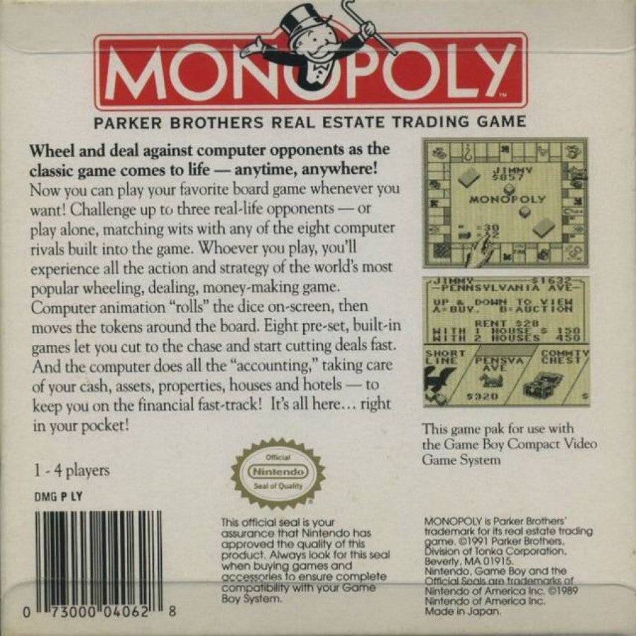 Monopoly — Game Boy (GB)