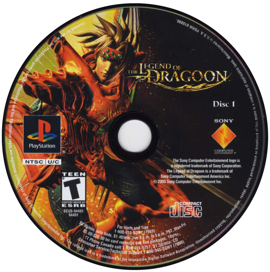 Legend of Dragoon – PlayStation 1 (PS1)