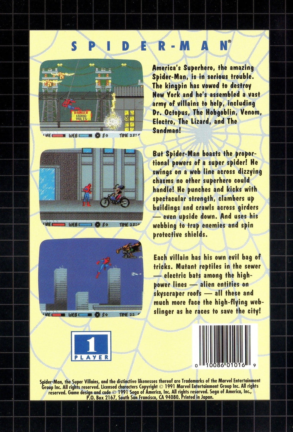 Spider-Man – Sega Genesis (GEN)