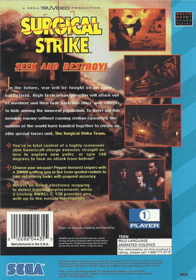 Surgical Strike – Sega CD (SCD)