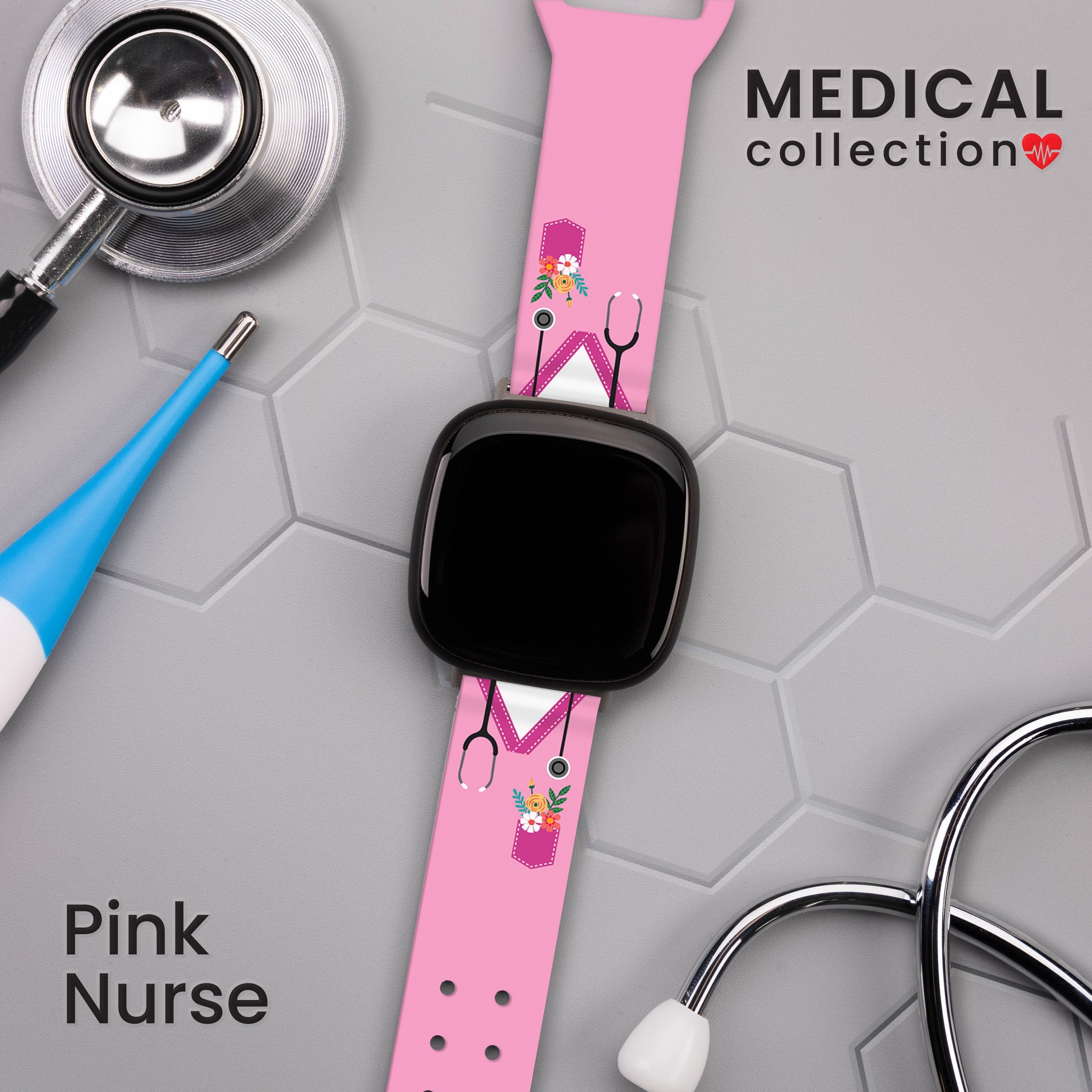 Nursing HD Fitbit Versa 3 and Sense 1 Watch Band
