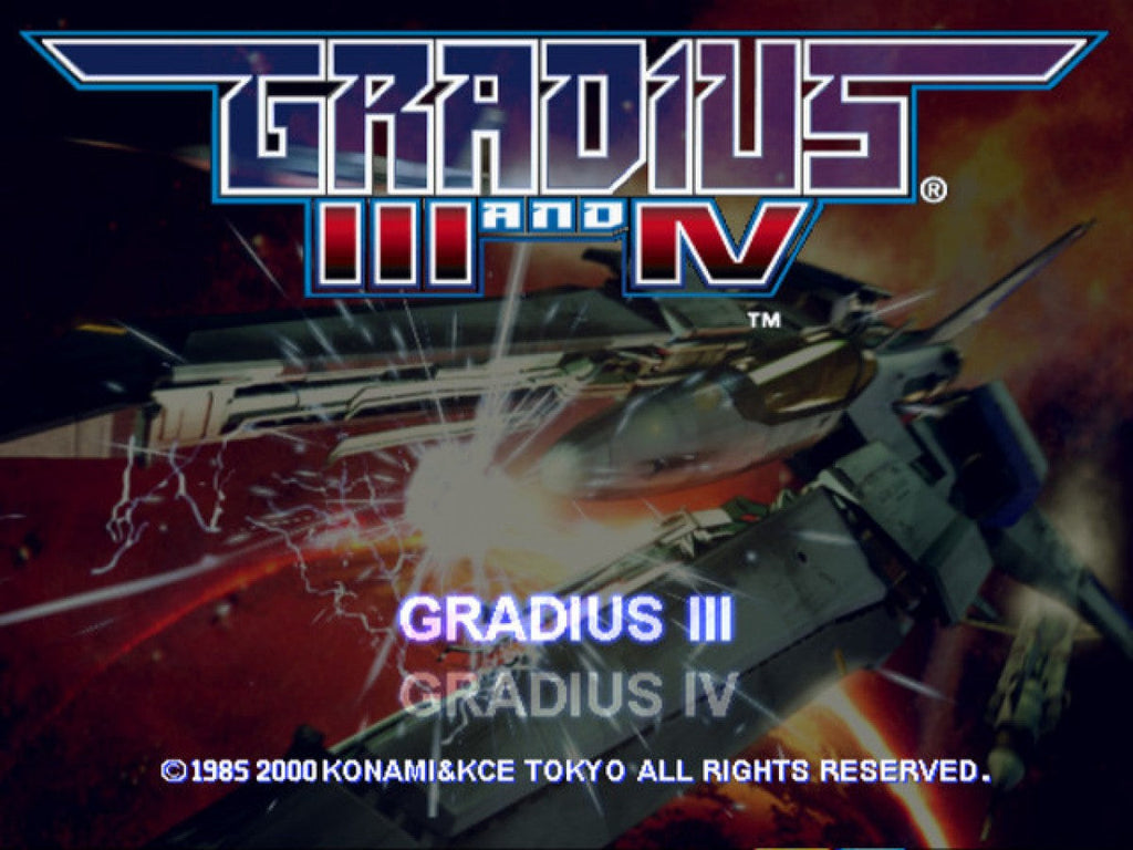 Gradius III and IV – PlayStation 2 (PS2)