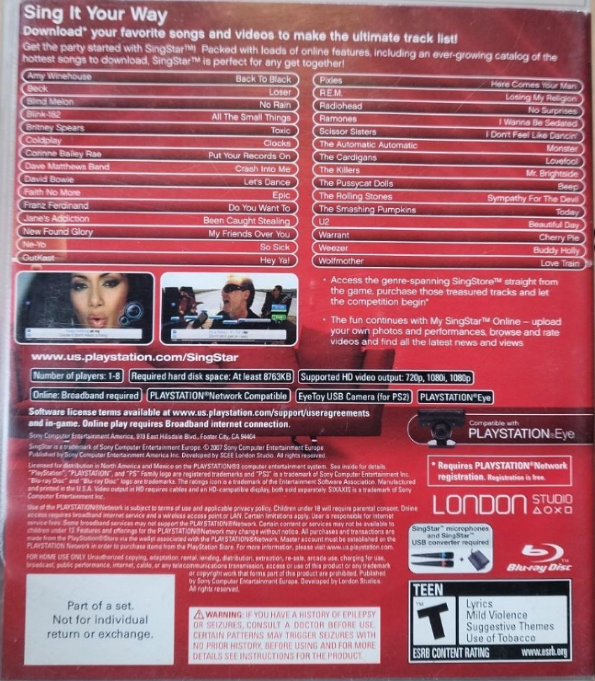 SingStar – PlayStation 3 (PS3)