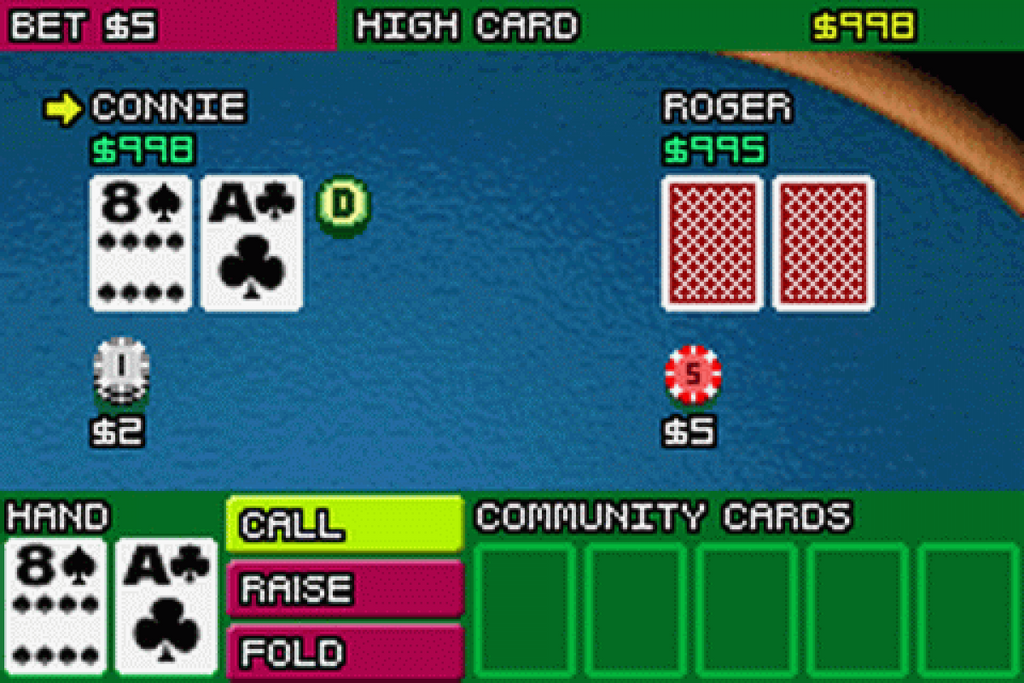 Texas Hold 'Em Poker – Game Boy Advance (GBA)