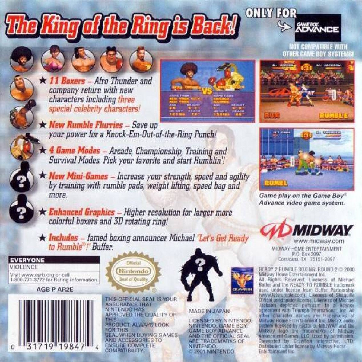 Ready 2 Rumble Boxing: Round 2 – Game Boy Advance (GBA)