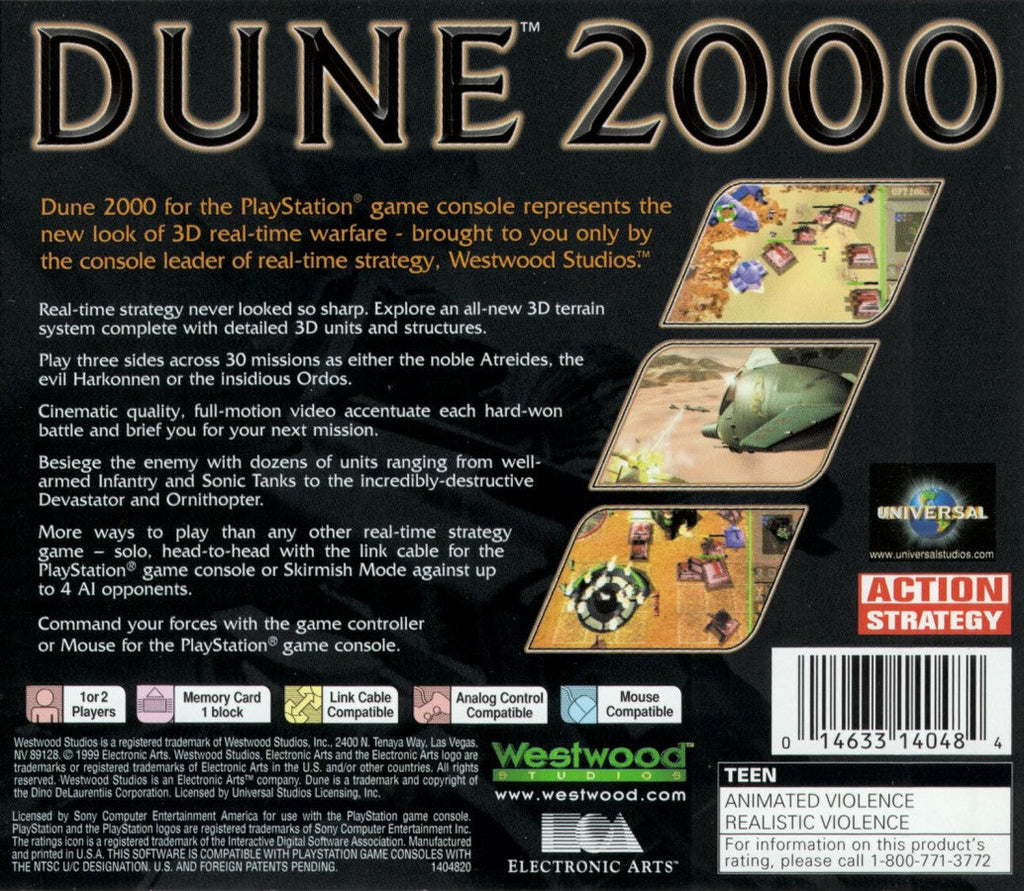 Dune 2000 – PlayStation 1 (PS1)