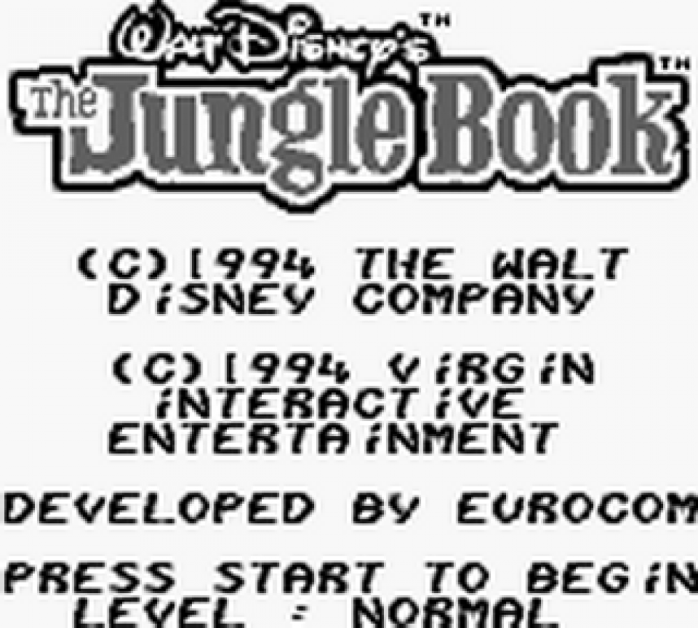 Disney The Jungle Book — Game Boy (GB)