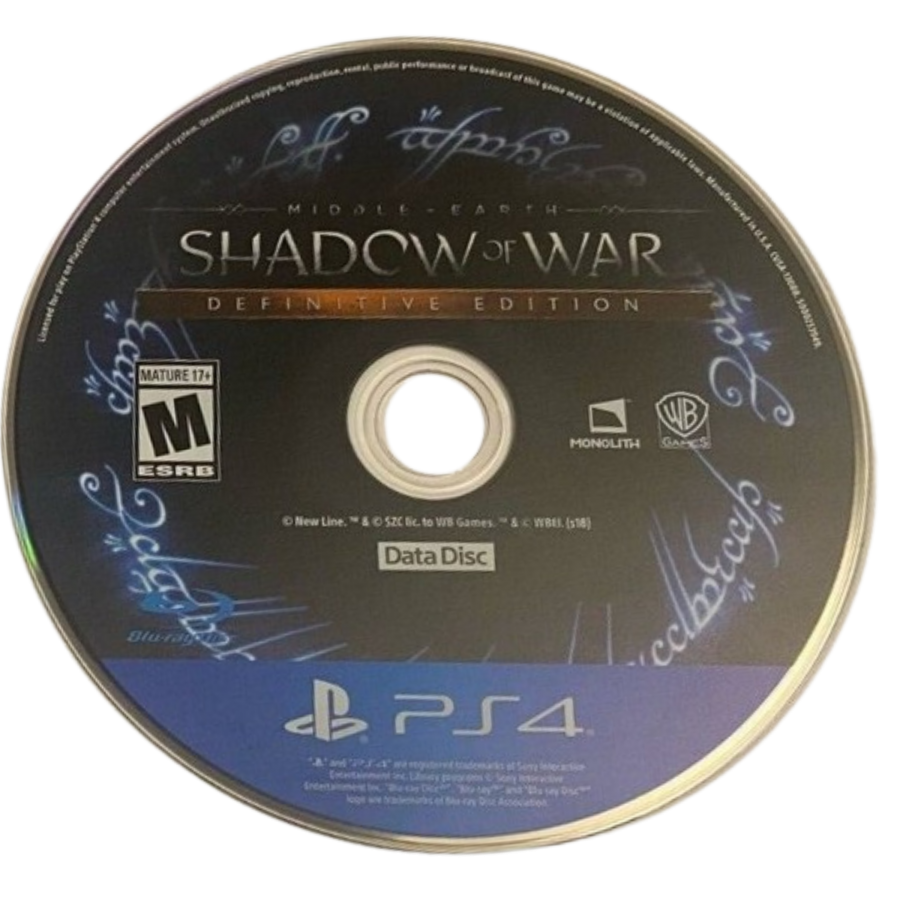 Middle Earth: Shadow of War [Definitive Edition] – PlayStation 4 (PS4)