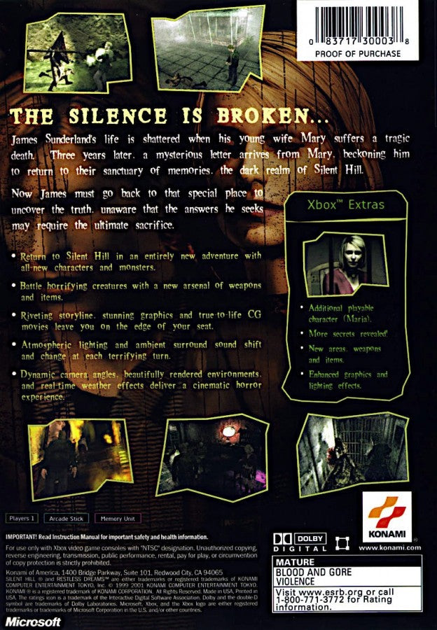 Silent Hill 2: Restless Dreams – Xbox (XBOX)