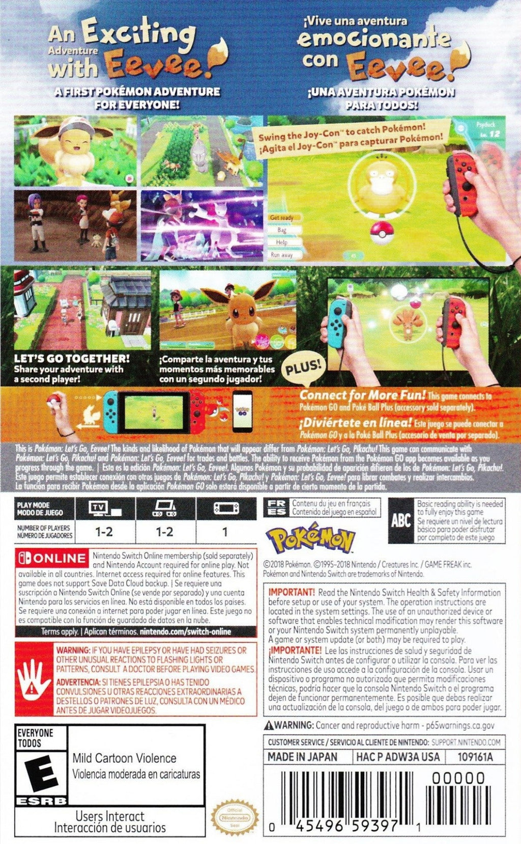 Pokemon Let's Go Eevee [Poke Ball Plus Bundle][Loose] – Nintendo Switch (NS)