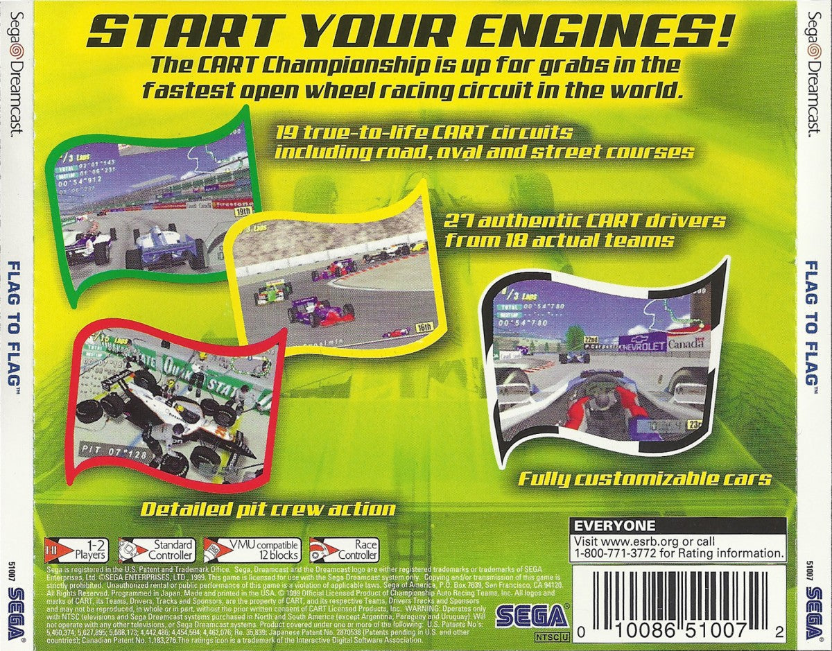 Cart: Flag to Flag – Sega Dreamcast (DC)