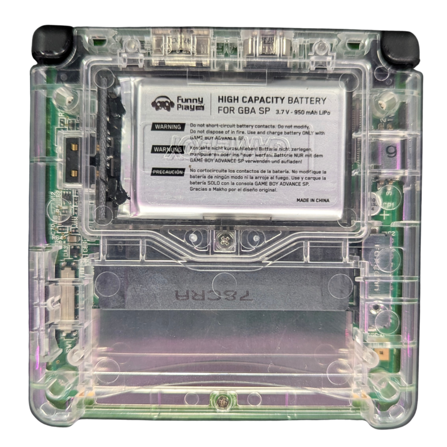 Game Boy Advance SP (GBA SP) [Custom Green Shell & IPS Screen Mod] – Game Boy Advance SP (GBA SP)