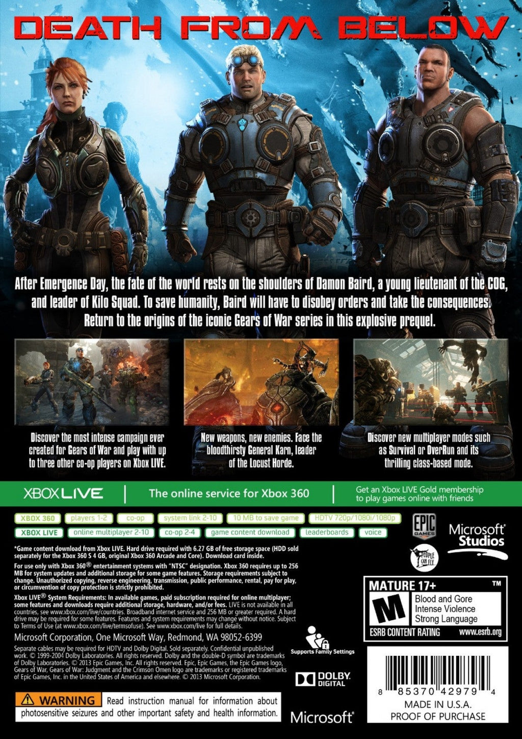 Gears of War: Judgment – Xbox 360 (X360)