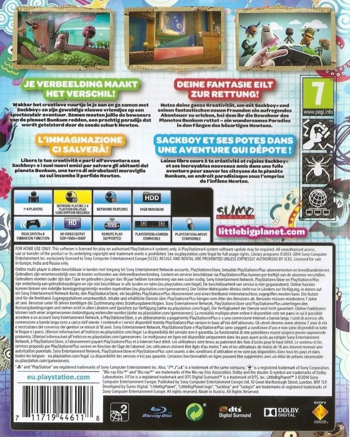 LittleBigPlanet 3 [PAL Import] – PlayStation 4 (PS4)