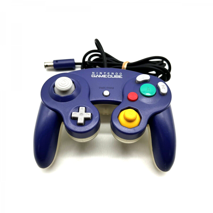 OEM Gamecube Controller [Indigo/Clear] [Scratch & Scuff] – Nintendo GameCube Accessory (GC)