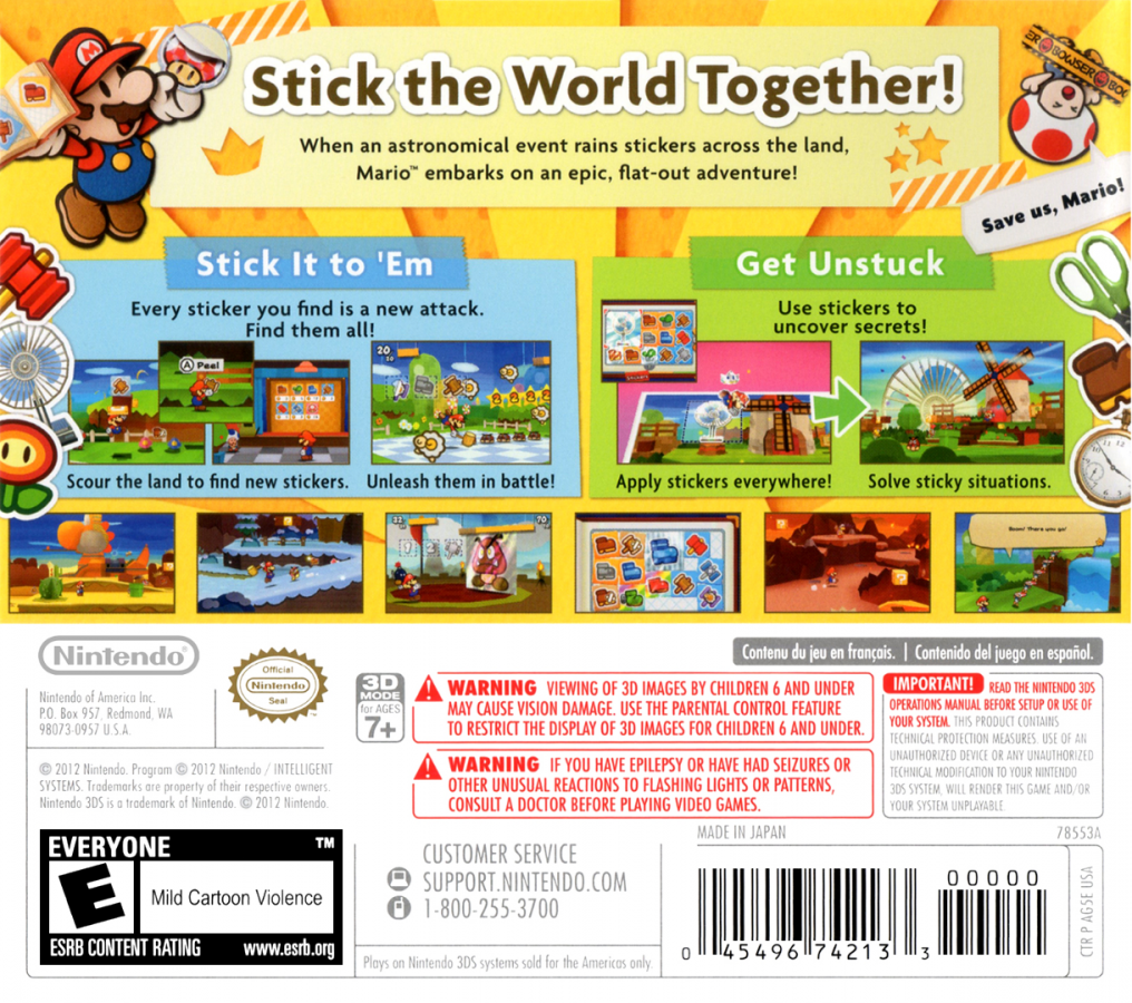 Paper Mario: Sticker Star – Nintendo 3DS (3DS)
