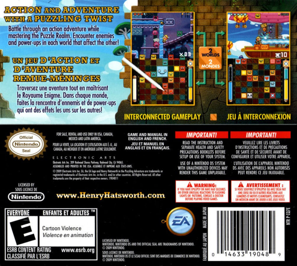 Henry Hatsworth in the Puzzling Adventure – Nintendo DS (DS)