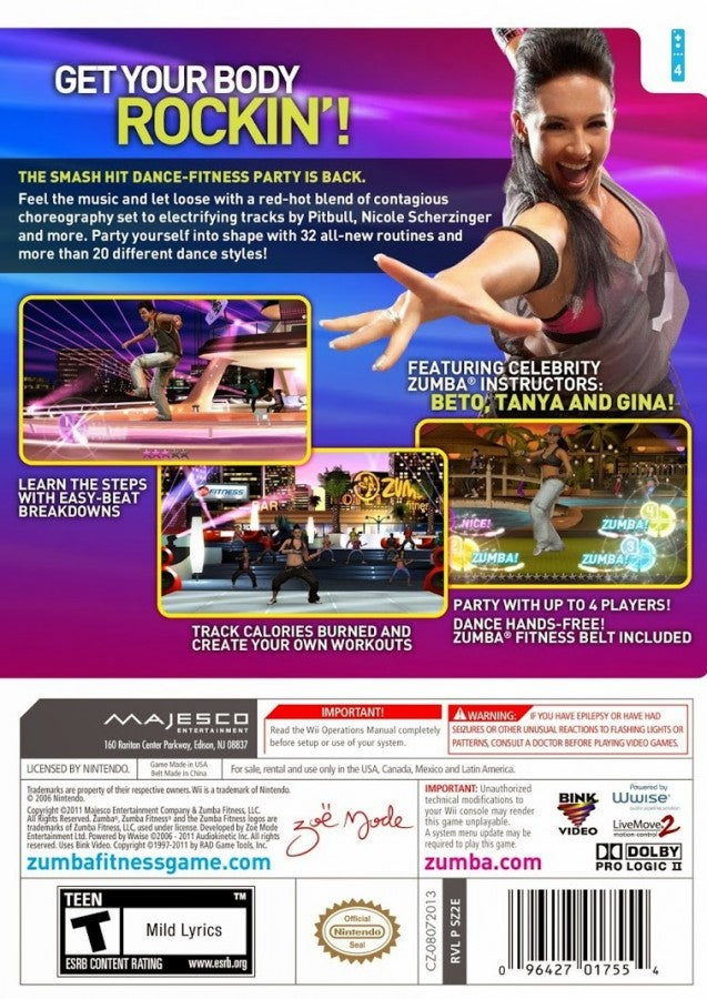 Zumba Fitness 2 – Nintendo Wii (Wii)