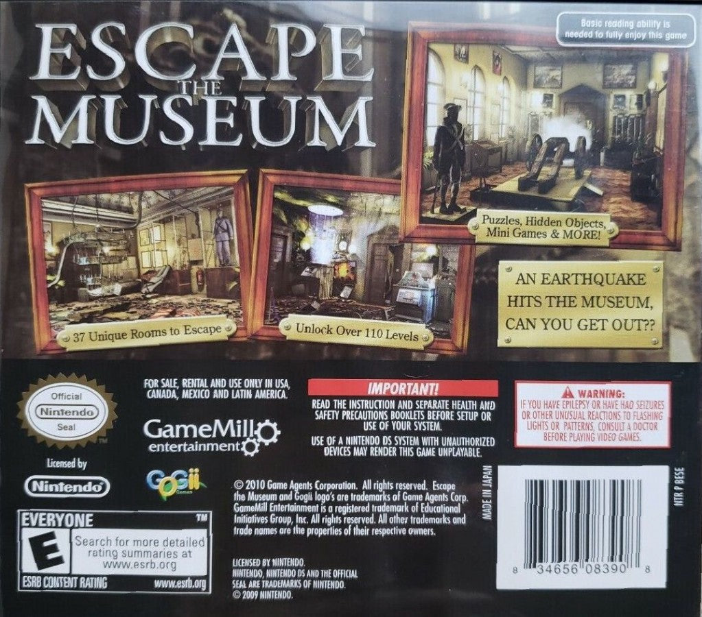 Escape the Museum – Nintendo DS (DS)