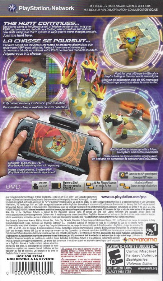 Invizimals: Shadow Zone – PlayStation Portable (PSP)