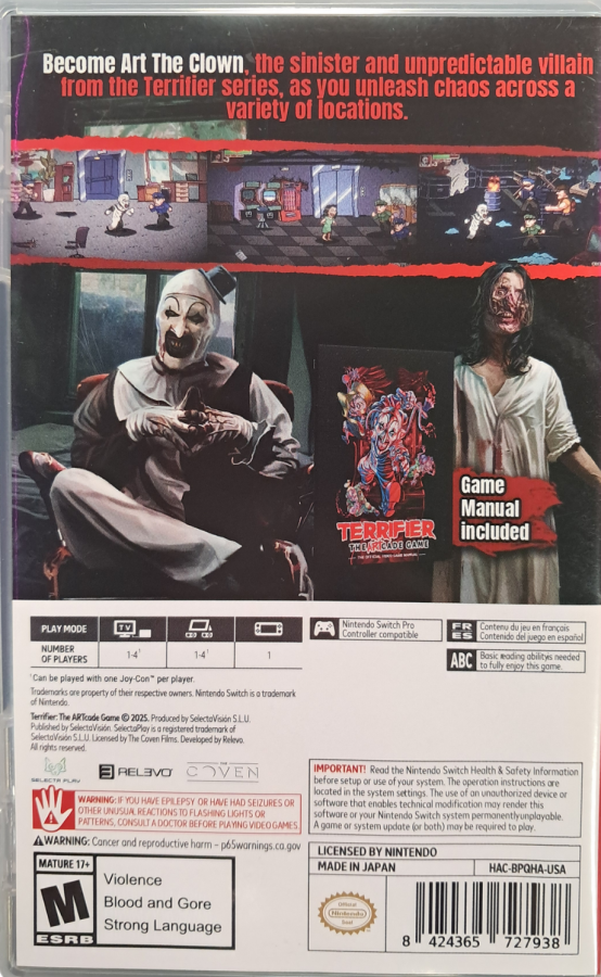 Terrifier: The ARTcade Game – Nintendo Switch (NS)
