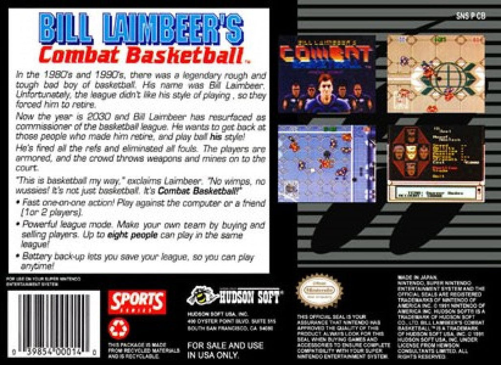 Bill Laimbeer's Combat Basketball — Super Nintendo Entertainment System (SNES)