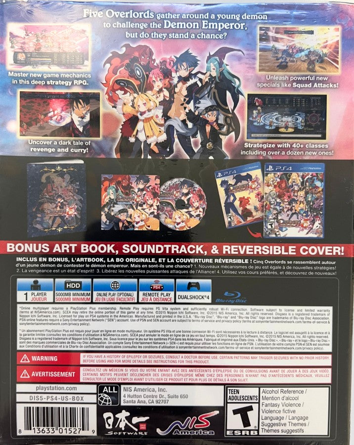 Disgaea 5: Alliance of Vengeance [Launch Edition] – PlayStation 4 (PS4)