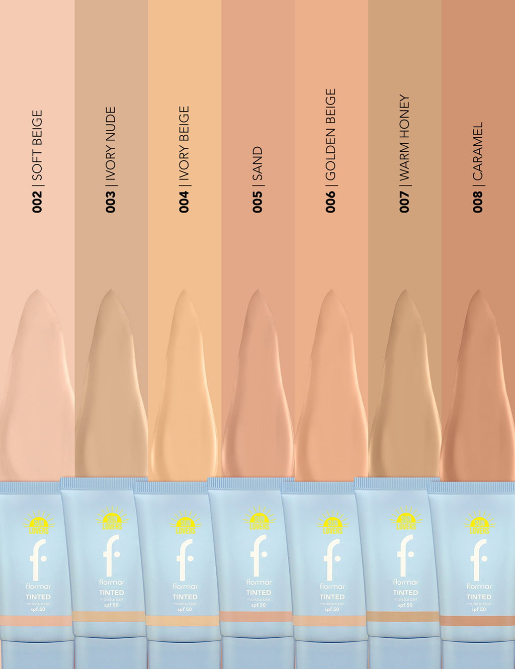 Flormar Sun Lovers Tinted Moisturizing Sunscreen SPF50 40ml