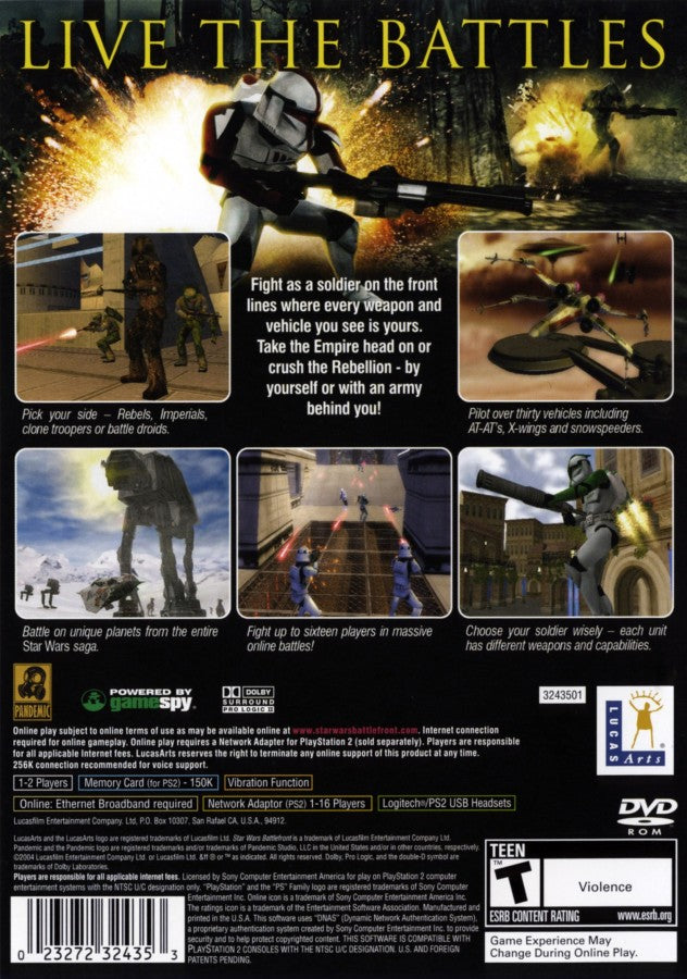 Star Wars: Battlefront [Greatest Hits] – PlayStation 2 (PS2)