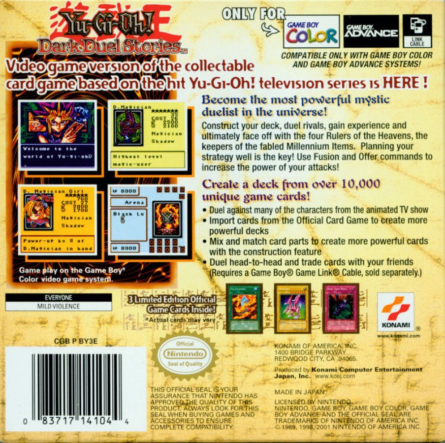 Yu-Gi-Oh! Dark Duel Stories – Game Boy Color (GBC)