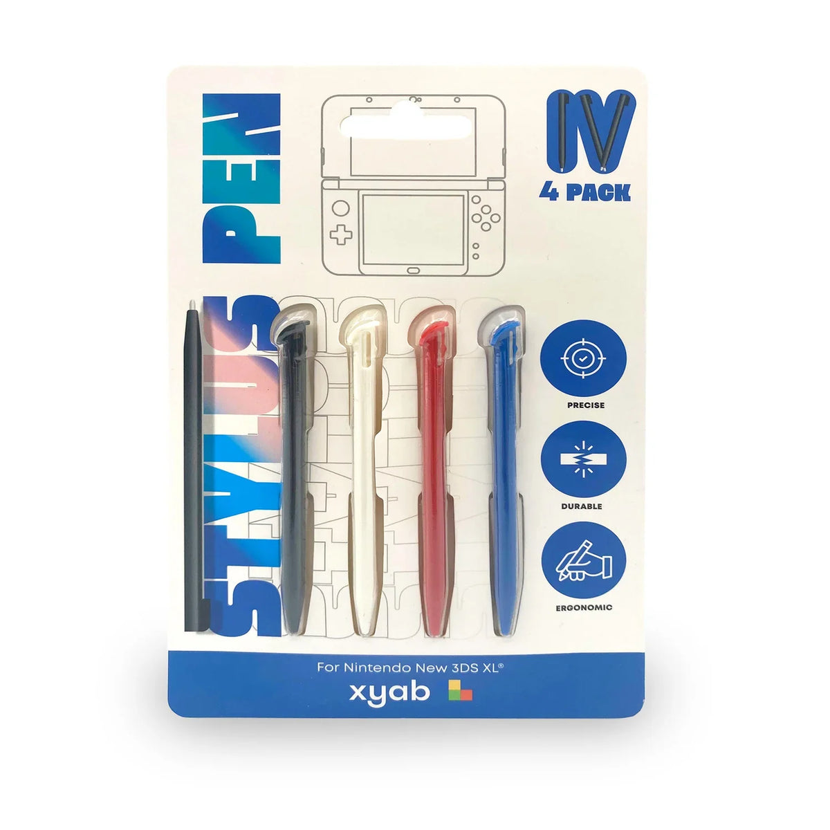 4 Pack Plastic Stylus For Nintendo New 3DS XL – Nintendo 3DS Accessory (3DS)