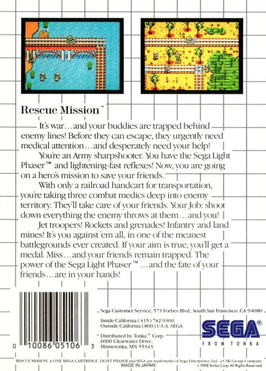 Rescue Mission – Sega Master System (SMS)