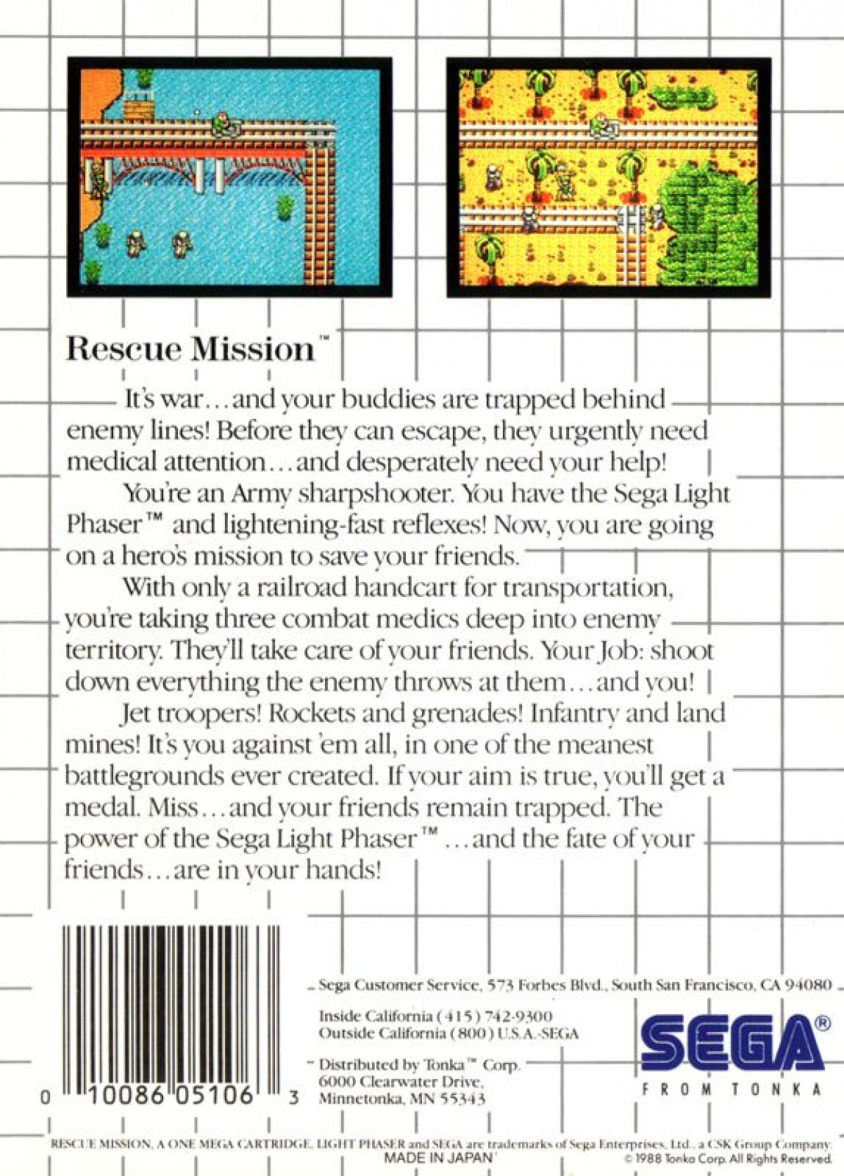 Rescue Mission – Sega Master System (SMS)