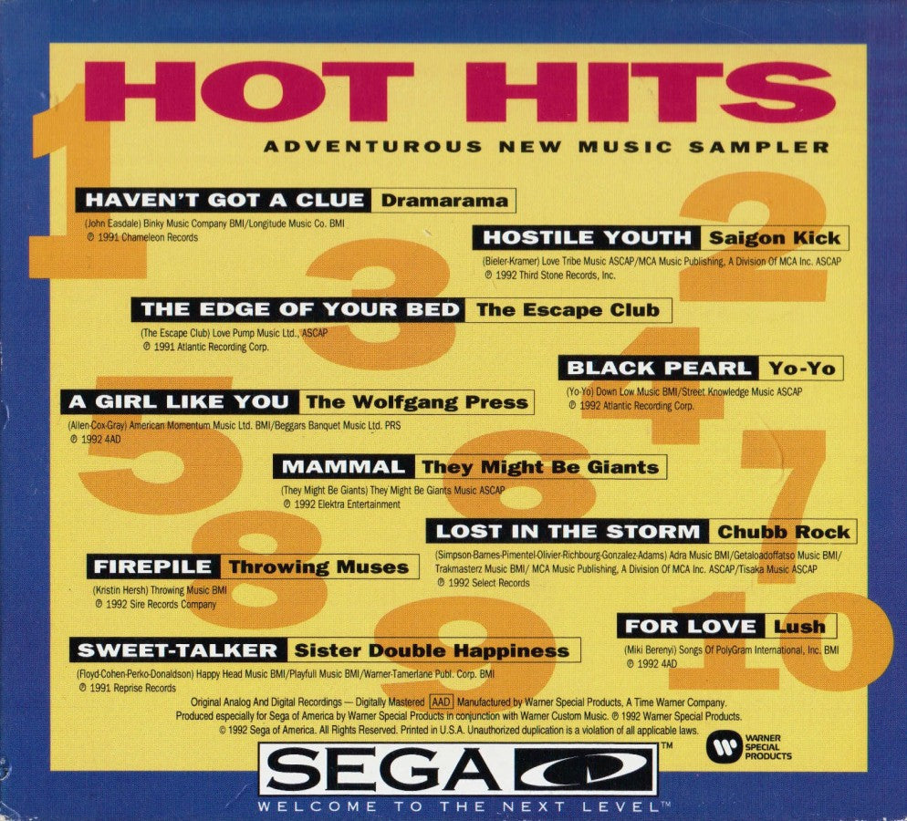 Rock Paintings and Hot Hits – Sega CD (SCD)