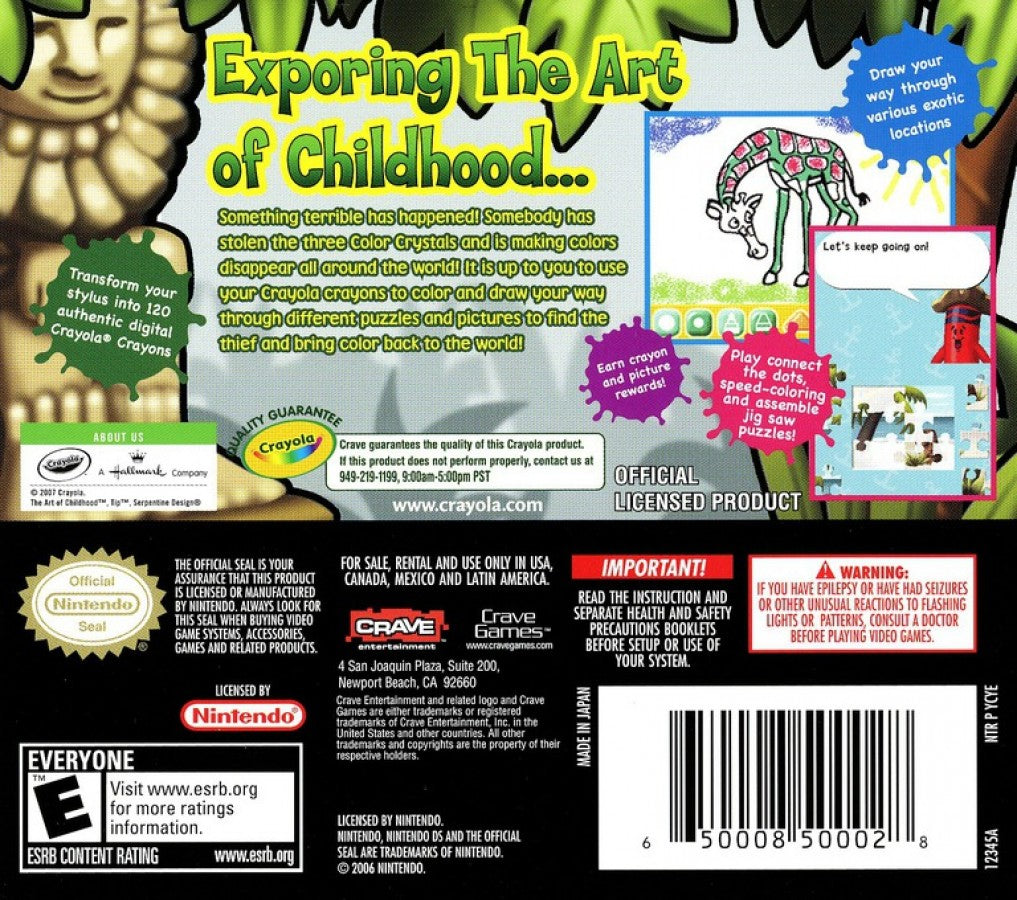 Crayola Treasure Adventures – Nintendo DS (DS)