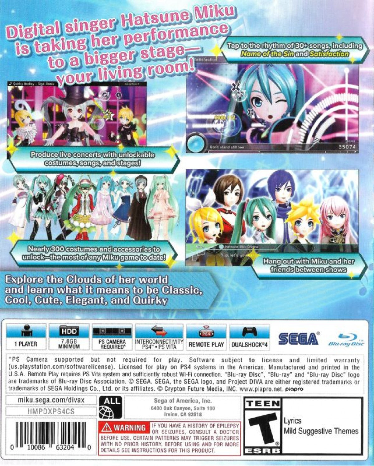 Hatsune Miku: Project Diva X – PlayStation 4 (PS4)