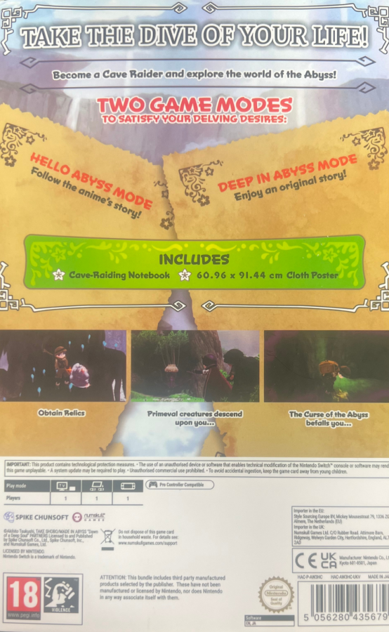 Made In Abyss: Binary Star Falling Into Darkness [Collector's Edition] [PAL] – Nintendo Switch (NS)