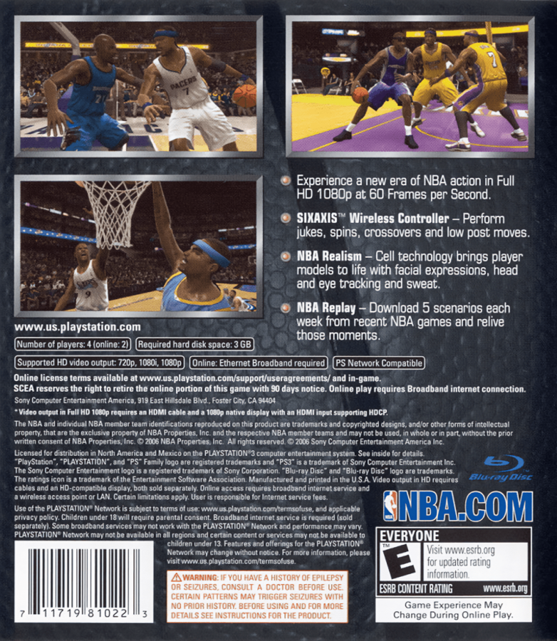NBA 07 – PlayStation 3 (PS3)