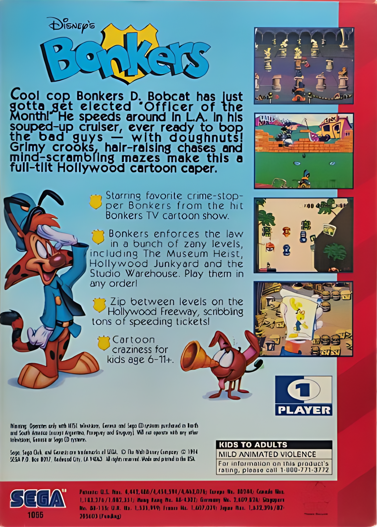 Bonkers – Sega Genesis (GEN)