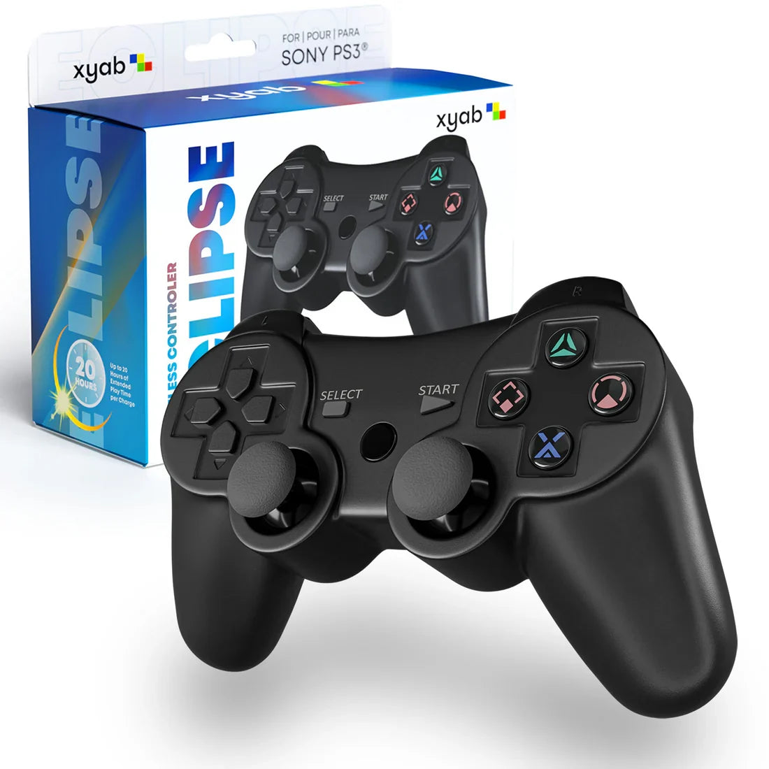 ECLIPSE Wireless Bluetooth Controller For PlayStation 3 (PS3) [Black] – PlayStation 3 Accessory (PS3)
