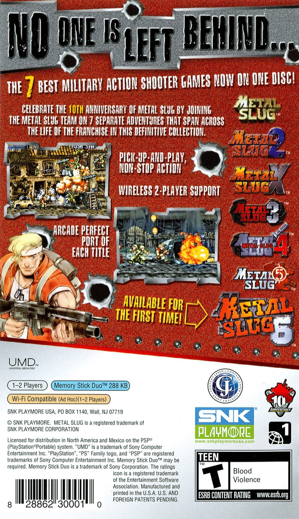 Metal Slug Anthology – PlayStation Portable (PSP)